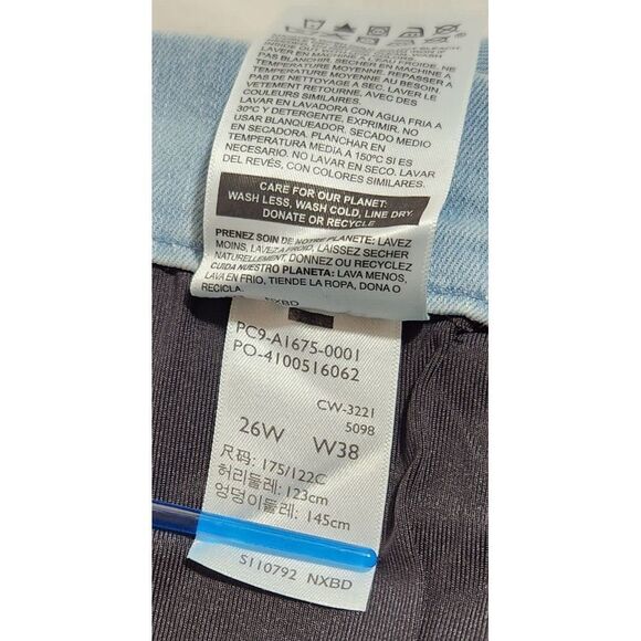 women's DENIZEN LEVI'S High-Rise Ankle Skinny Jeans SCULPTING stretch size 26W - Picture 9 of 9